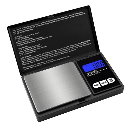 Digitale feinwaage 500g 01g - digitale,