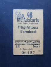 2434# Monatskarte Hamburg-Altona nach Barmbeck Februar 1946