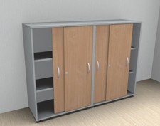 Büroschrank 2teilig