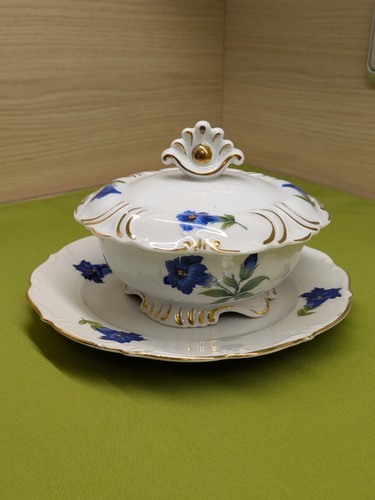 Vintage porzellan deckeldose - porzellan,