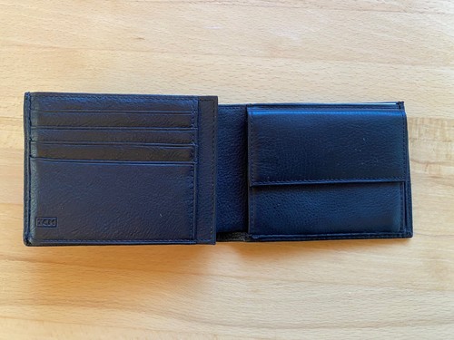 Tchibo leder geldbörse - leder,
