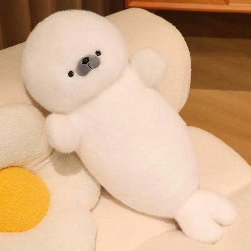 Sleeping seal plush toy kawaii - plush,