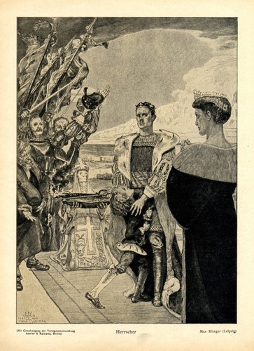 Herrscher kunstdruck 1911 von - herrscher,