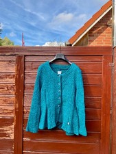 Schurwolle Wolle Strickjacke Jacke Hofius Stückgut Gr. M/L Gr. 38/40