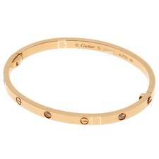 CARTIER LOVE Armbänder SM 6P Diamant #15 (ohne Treiber) Armband K18 Rotgold...