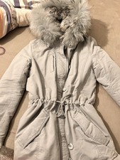 Neue Parka Mit Echtem Kaninchenfell 