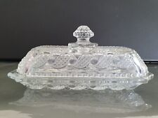 Deckeldose Pressglas Dose Schale  Deckel Glas AVON Seife Schmuck Top