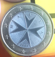 1 Euro Münze Malta 2008 mit