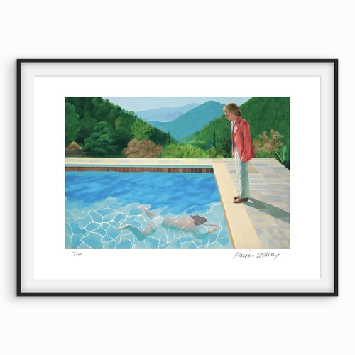 David hockney signiert dive - signiert,