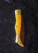 antikes Jugendstil Damen Taschenmesser Stiefelform Perlmutt Messer Sammlung alt