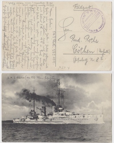 Sms blücher marine - marine, 1915