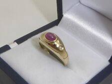 585 Gold Ring 14K Gelbgold  Rubin Diamant Verlobungsring RG 54 - 17,2 mm 7993