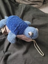 Badeschwamm Schwamm Peeling Duschschwamm Schildkröte blau beige