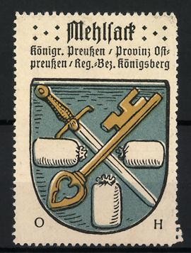 Reklamemarke mehlsack - reklamemarke,