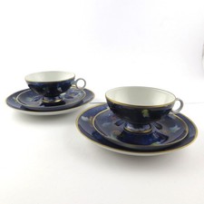 Wallendorf W 1764 echt kobaltblau 2 x Sammeltasse / Gedeck (A)