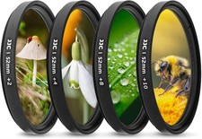 JJC 52mm Close-up Nahlinsen Makro Filter Set, 4 Stück