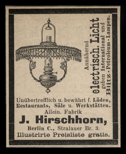 Alte werbung 1887 annähernd - alte,