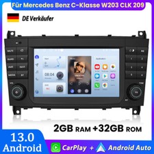 Für Mercedes Benz C-Klasse W203 CLK 209 7'' Autoradio GPS Navi DAB+ RDS Carplay