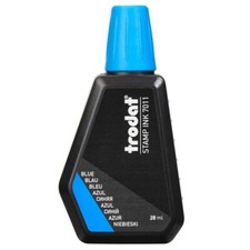 Trodat 7011 Tintenflasche, blau, zum Nachfüllen von Tampons oder Pads, 28 ml