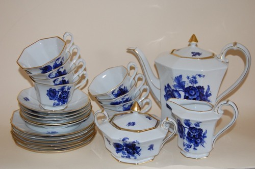 Kaffeeservice 22tlg eckig - 22tlg.,
