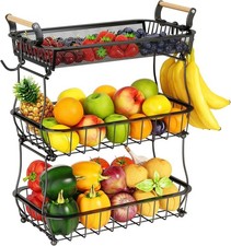 Obstschale mit 3 Etagen und 2