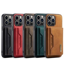 Hülle für iPhone 17 16 15 14 Air Pro Max Handy Tasche Leder Wallet Schutz Case