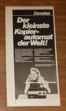 Seltene Werbung DEVELOP