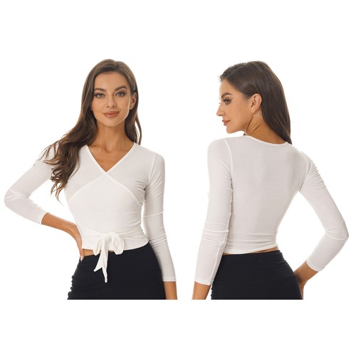 Damen wickeljacke ballettjacke - wickeljacke,