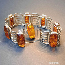 Armband & Ring‼️Fischland Bernstein  in 835 Silber Fischland Bernstein Vintage