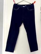 Jeanshose, Schlupfhose mit Stretchanteil – Jeansblau (Darkblue) in Größe 22