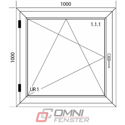 Gartenhaus fenster 100x100 - 100x100, cm