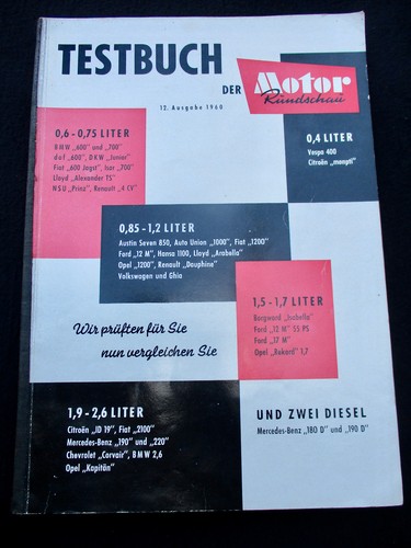 Testbuch 1960 vespa - mr, 400