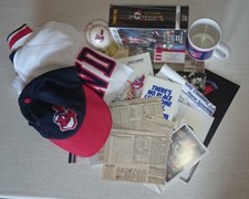 Cleveland Indians Trikot, Basecap, Filme, Becher - großes Konvolut
