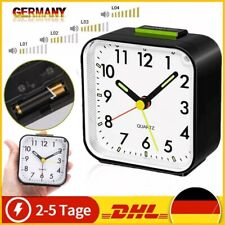 Leise Ohne Ticken Wecker Analog Seniorenwecker mit Nachtlicht Schlummerfunktion