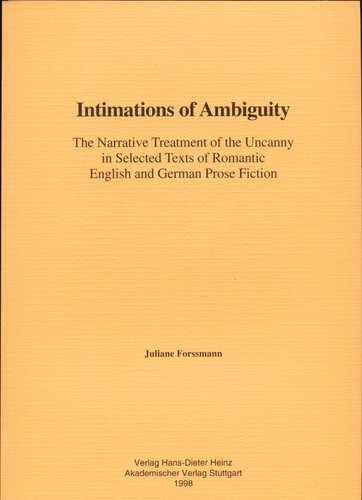 Intimations ambiguity the - ambiguity,