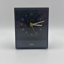 Braun Wecker Type 4 749/AB 4 Tischuhr Standuhr 8cm Schwarz Reisewecker  Vintage