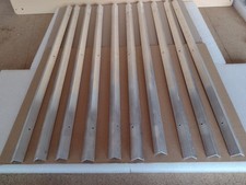 10 alu winkel schiene länge ca 68 cm schenkel jeweils ca 2 cm   mit 3 löcher