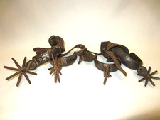 2 Paar Antike Sporen -