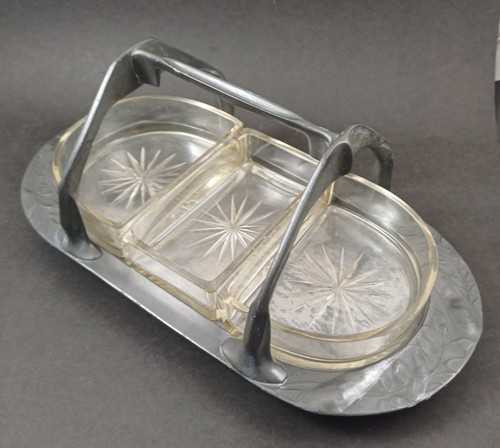 Kayserzinn jugendstil kabarett - kayserzinn,