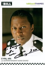 Cyril Nri - Adam Okaro - The Bill - signiertes Autogramm