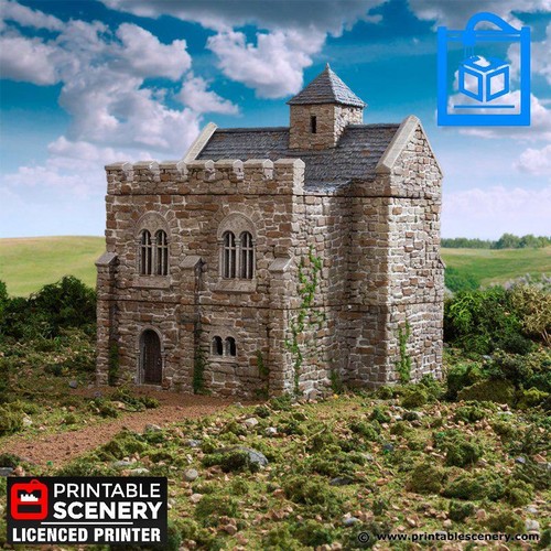 Norman stone keep tabletop - stone,