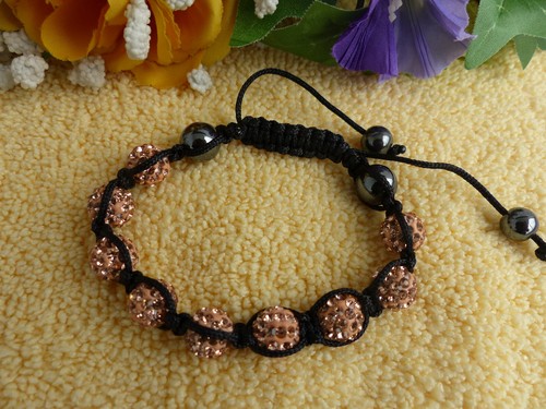 Shamballa armband verstellbar - armband,