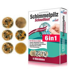 Schimmeltest für zu Hause - Schimmelpilz Test für bis zu 6 Räume von airself