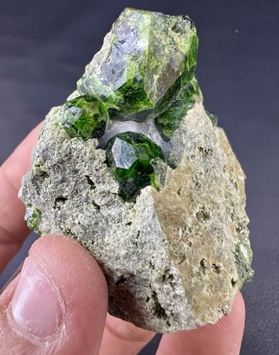 Granat grün demantoid - granat, aus