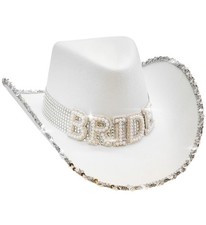 Hochzeit Braut Cowgirl Hut mit