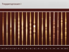 Treppen Tralien Baluster Füllstäbe  Treppen Geländer Rundstäbe Sprosse Holz 