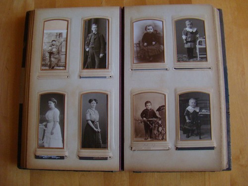 Altes fotoalbum jugenstil mit - altes,