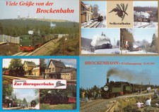24 AK in Farbe - Dampfloks Eisenbahn im Harz Brockenbahn Harzquerbahn unbenutzt!