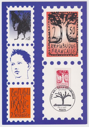 Frankreich maximumkarte 1992 - maximumkarte,