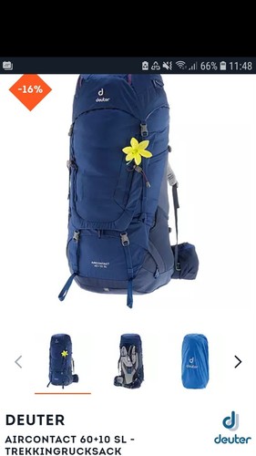 Deuter aircontact sl - 60+10,